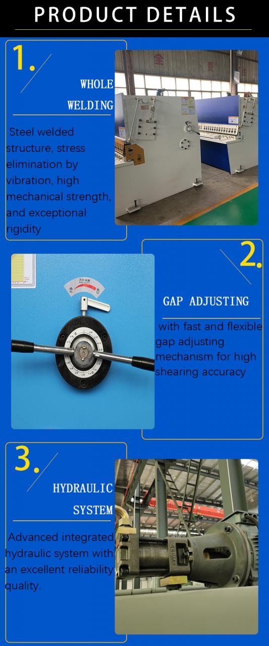 Хидраулична машина за гиљотинске маказе Кц12и 8 * 6000 мм гиљотина индустријска шкара од алуминијума за сечење од нерђајућег челика М
