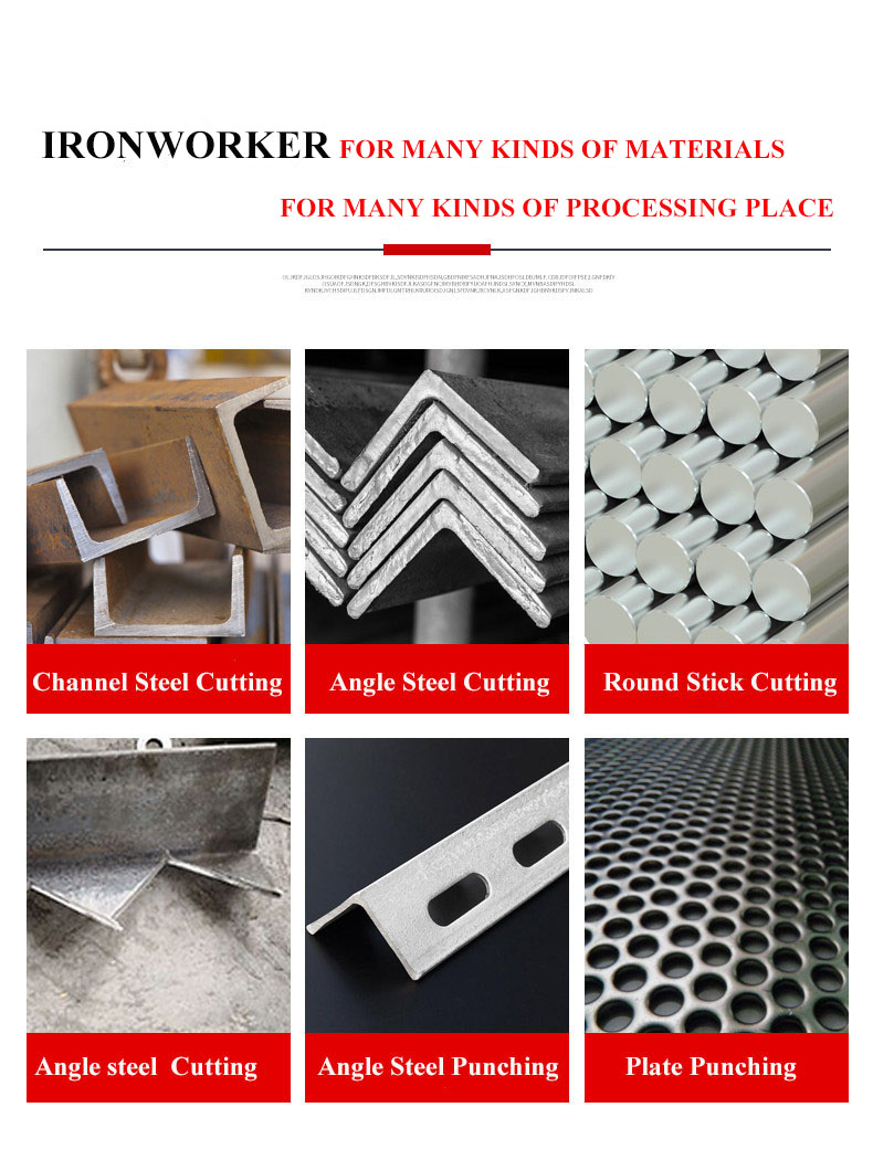 Hydraulic Ironworker 25 Ton Hand Tools Hydraulic Combined Punching And Cutting Machine Хидраулични ручни алат од 25 тона, комбинована хидраулична машина за пробијање и сечење