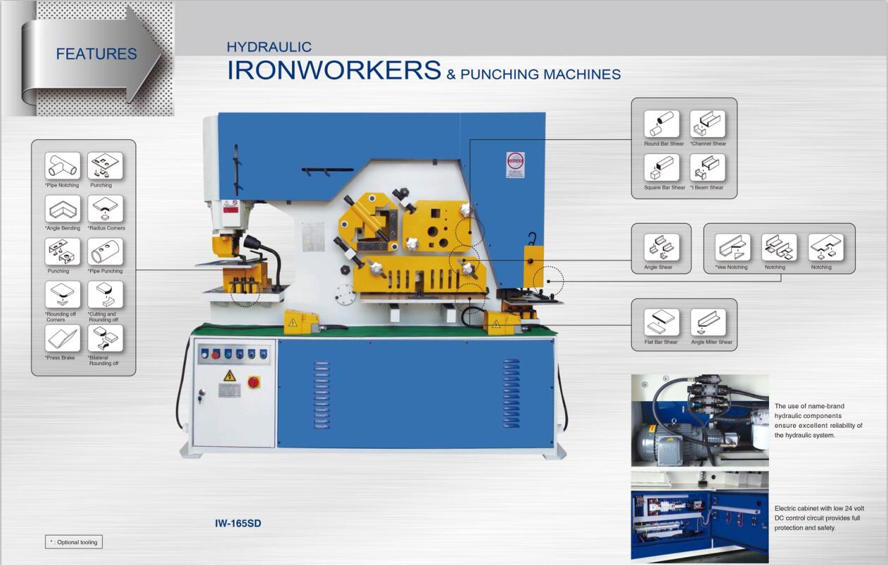 Metal Hydraulic IronWorker Machine Punching And Shearing Machine Метална хидраулична машина ИронВоркер машина за пробијање и шишање